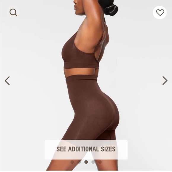 SKIMS SEAMLESS MID THIGH SCULPT BUTT ENHANCING Cocoa SHORTS Medium - Picture 1 of 5